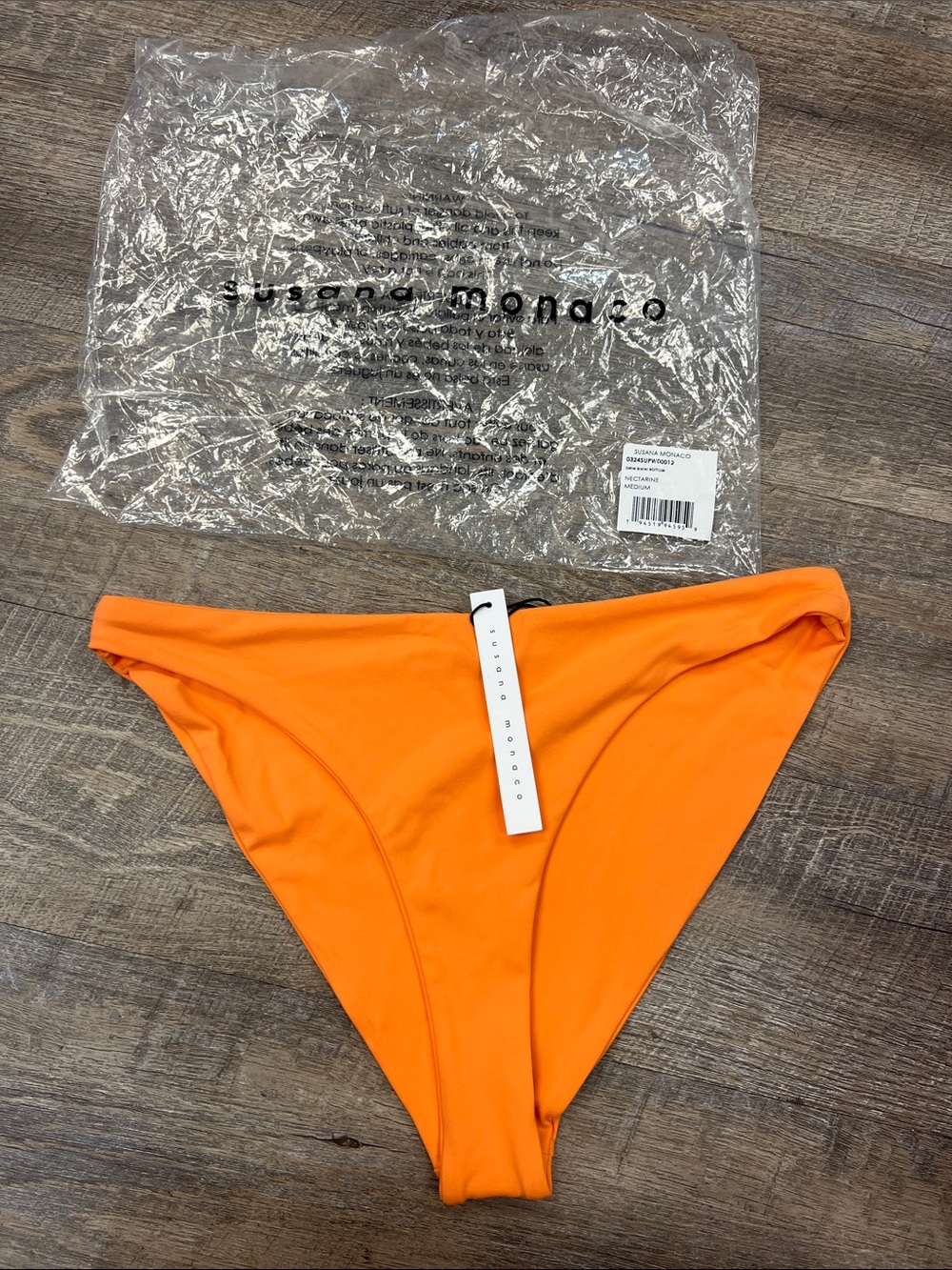Susana Monaco Swim Bikini Bottom in Nectarine size medium